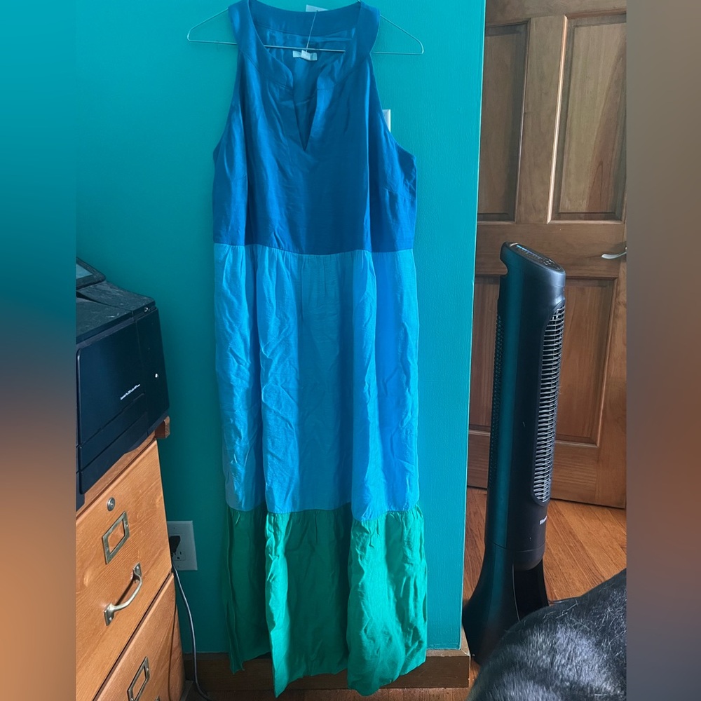 Size S- NWT J. Jill Color block Dress Maxi Tank